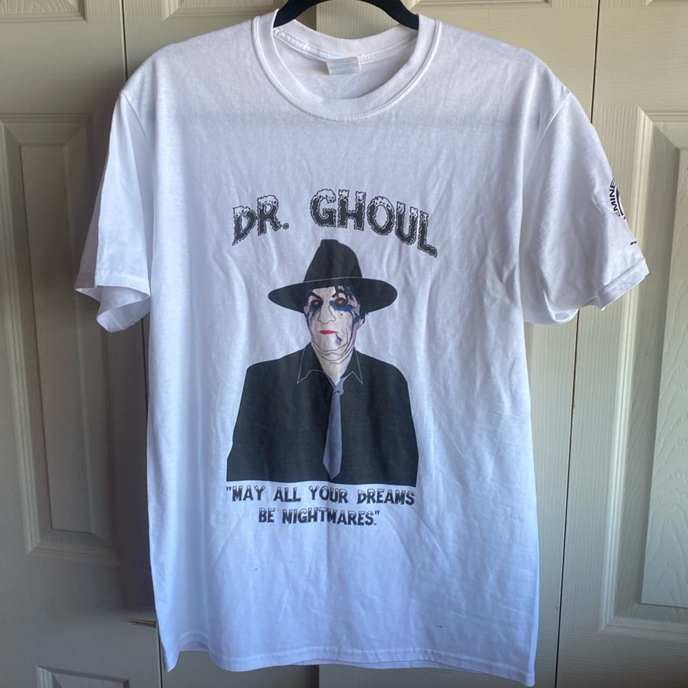 EFG NWT Dr Ghoul-Nightmares Short Sleeve Crew Neck 100% Cotton Tshirt medium